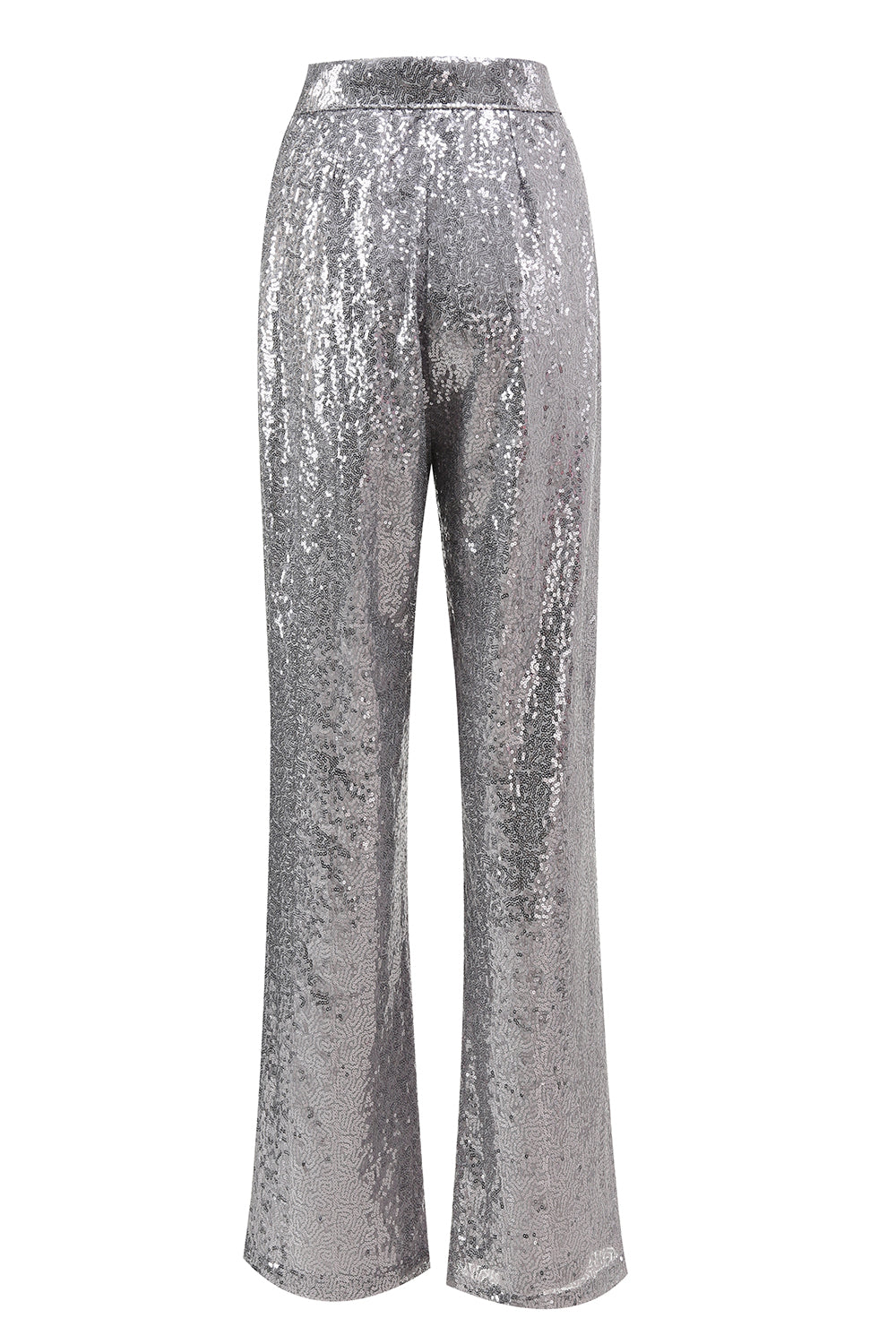 Sparkly Silver Notched Lapel 2-Piece Women Prom Suits - Image 8