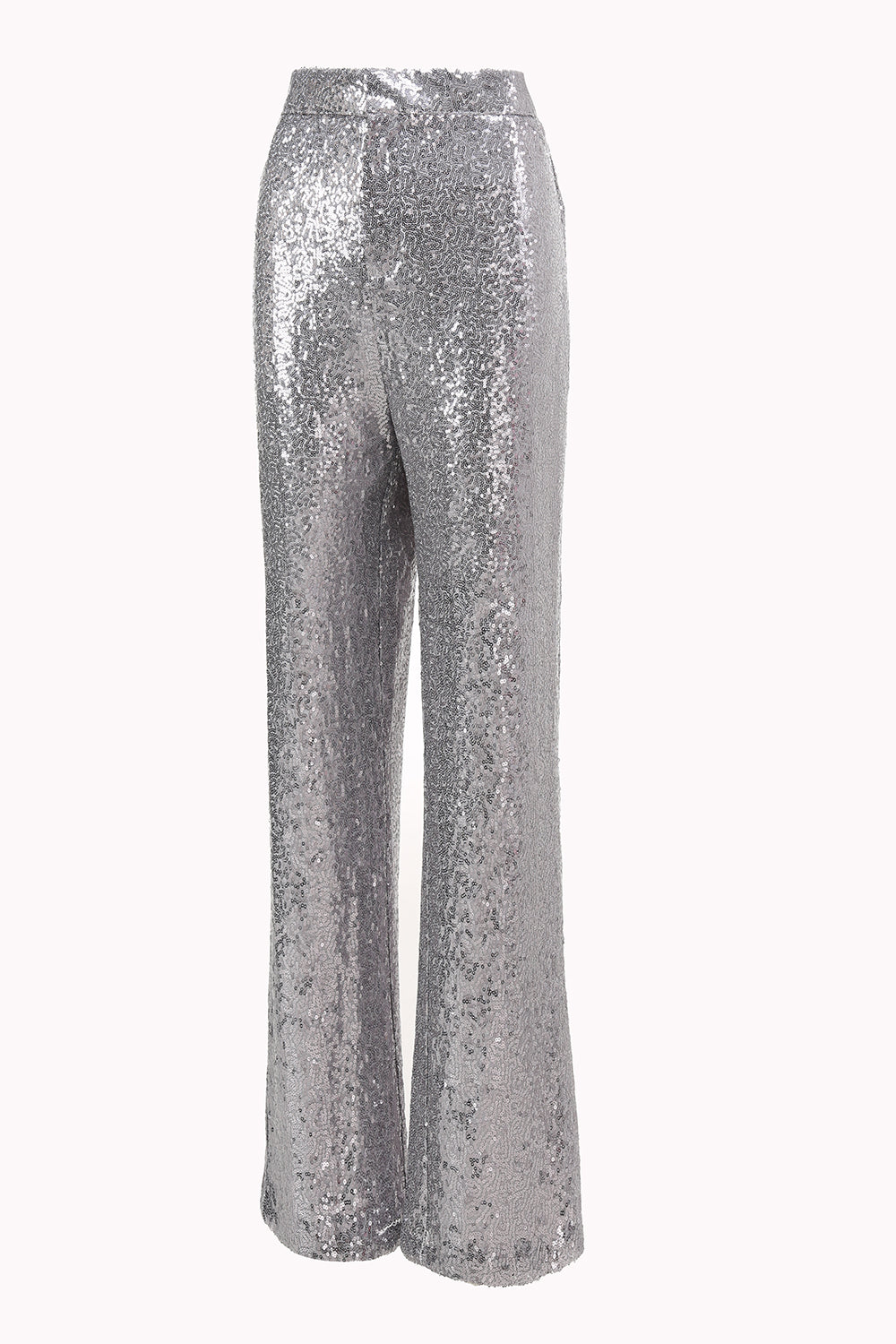 Sparkly Silver Notched Lapel 2-Piece Women Prom Suits - Image 9
