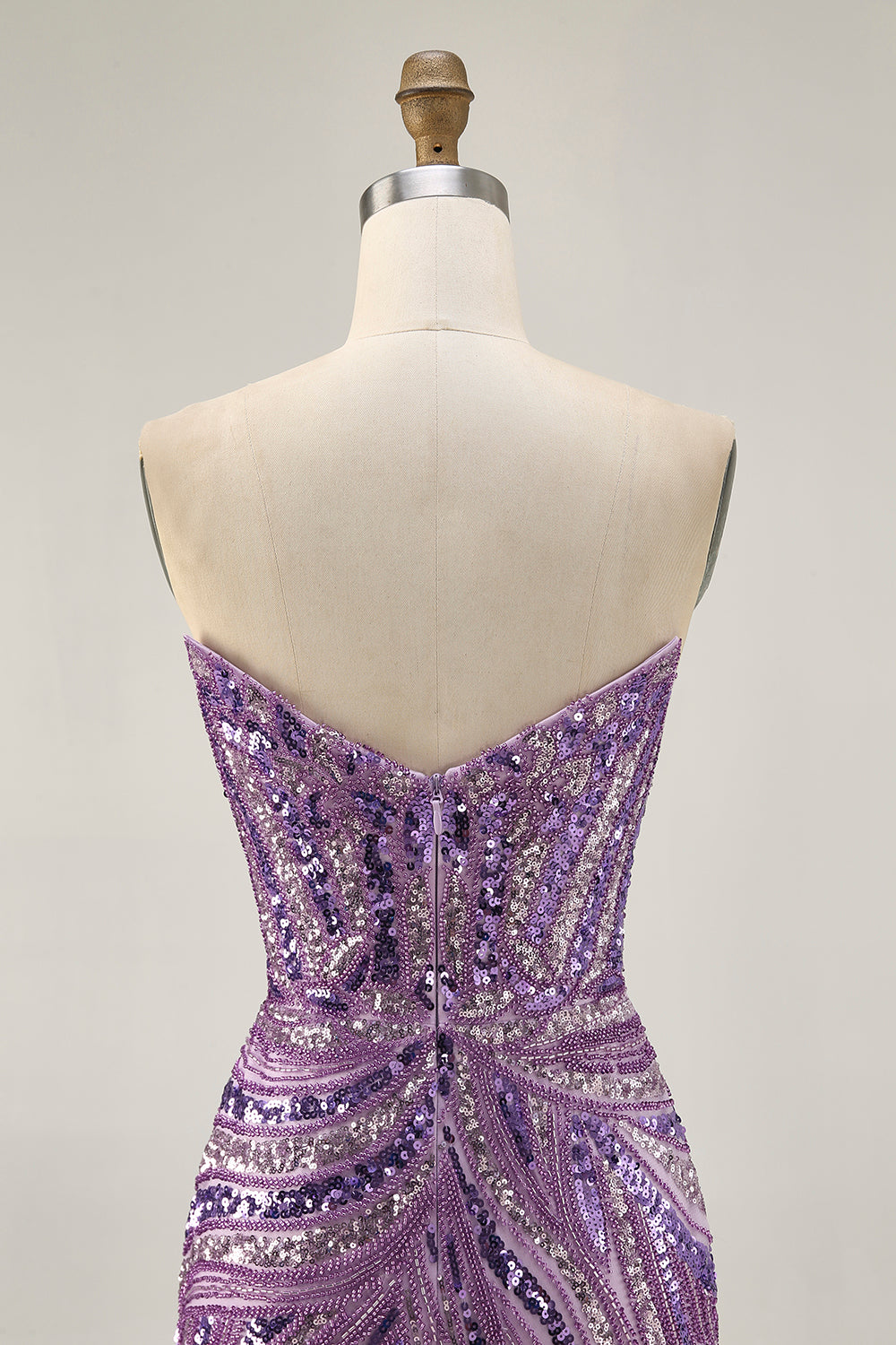 Sparkly Strapless Royal Blue Bodycon Homecoming Dress - Image 23